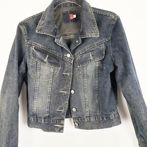 Vintage Jou‎ Jou Jean Jacket Size Large Made in the  USA